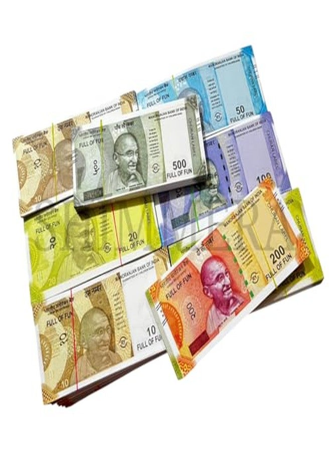 SHIMMERA Dummy Currency Notes | Fake Indian Money for Kids (600 Notes) | Pretend Play, Education, Toy Cash Set - Image 2